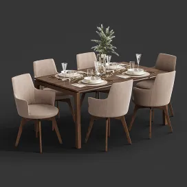Venjakob alexia chair with dining table et